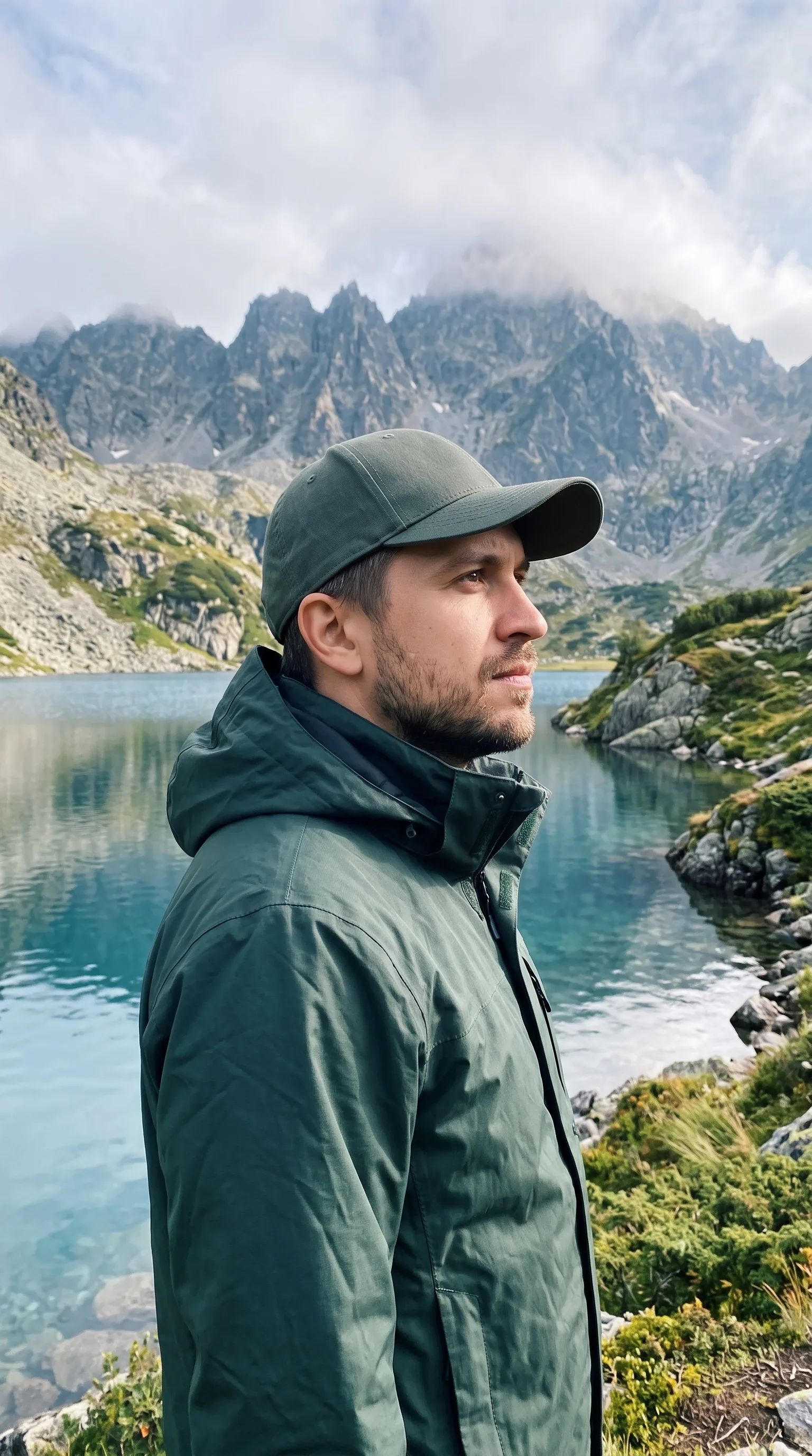 Портрет в горах у озера — кадр из фотосессии пользователя
